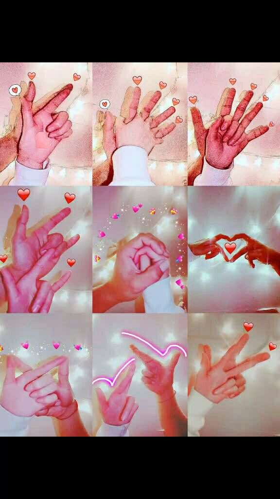 最97情侣比心94手势