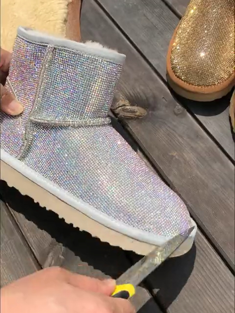 钻石雪地靴时尚潮流款