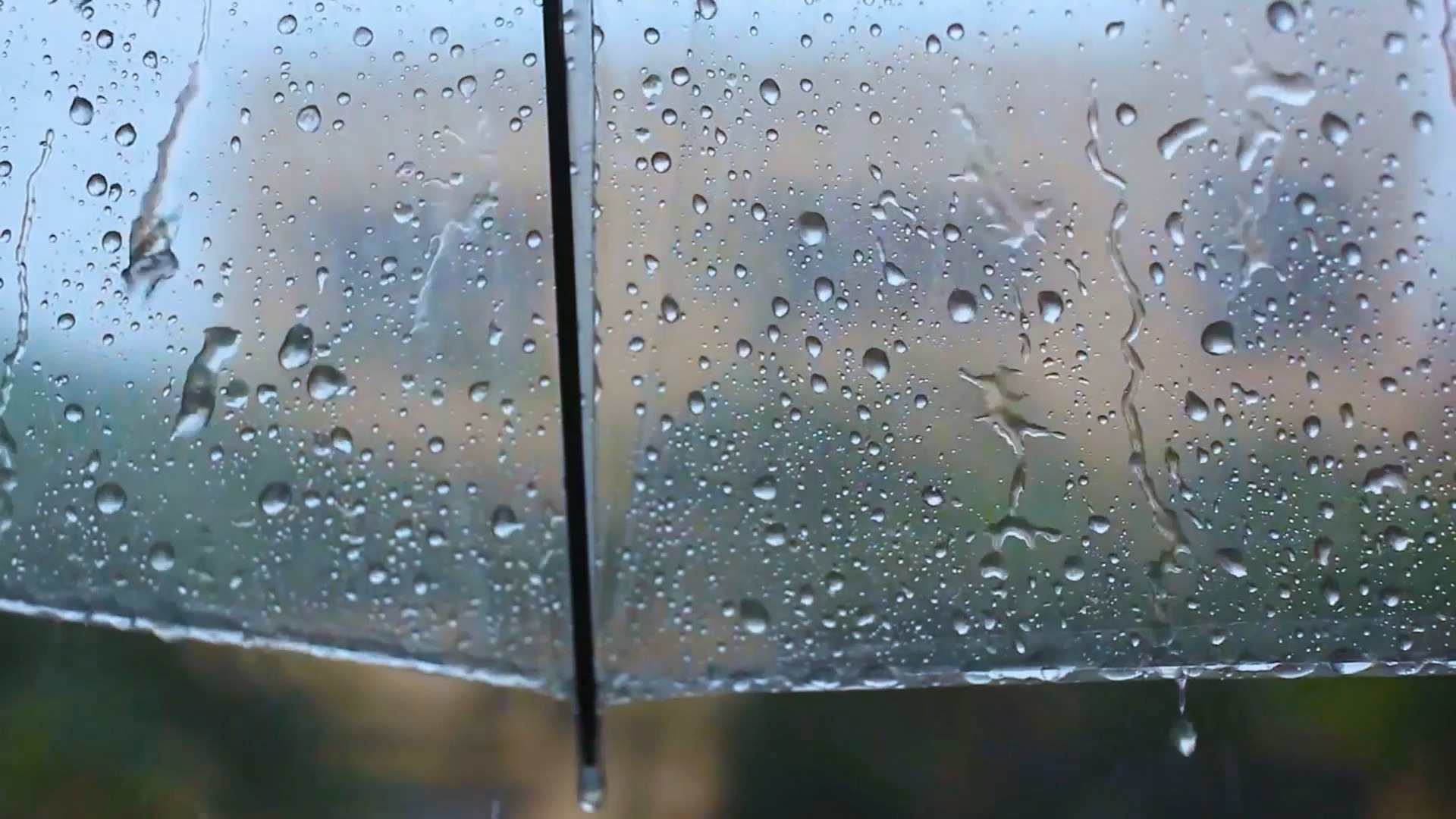下雨天雨伞视频素材