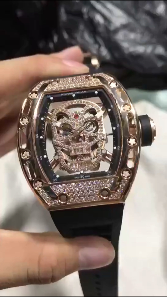 理查德米勒骷髅头满天星 日本自动机械