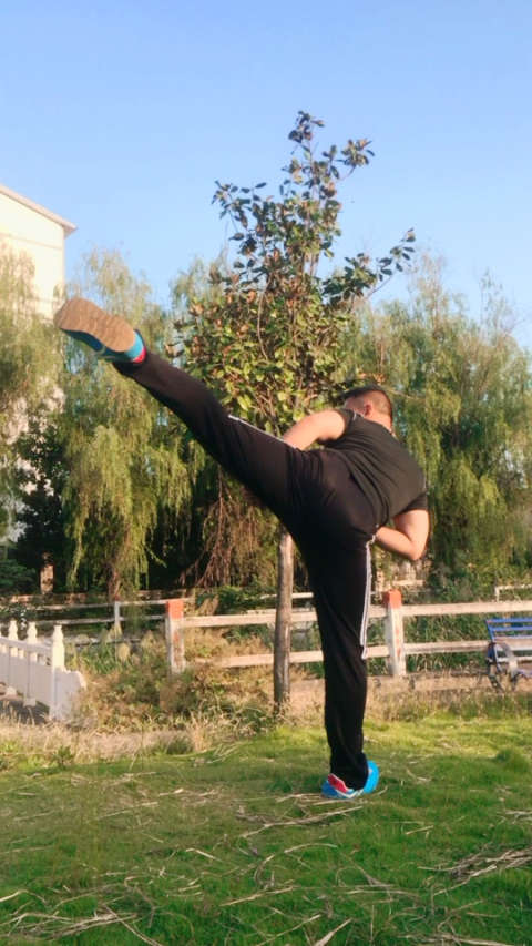 健身运动:神龙摆尾之后摆腿!谁练谁健康91