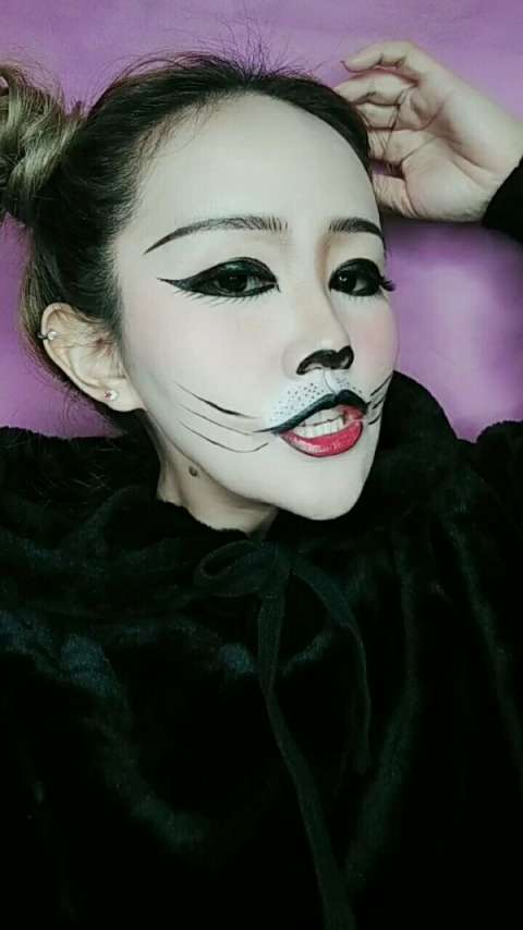 万圣节可爱猫咪妆939393
