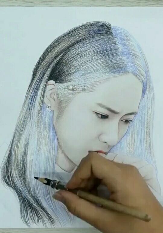 郑秀晶手绘,喜欢双击评论加关注