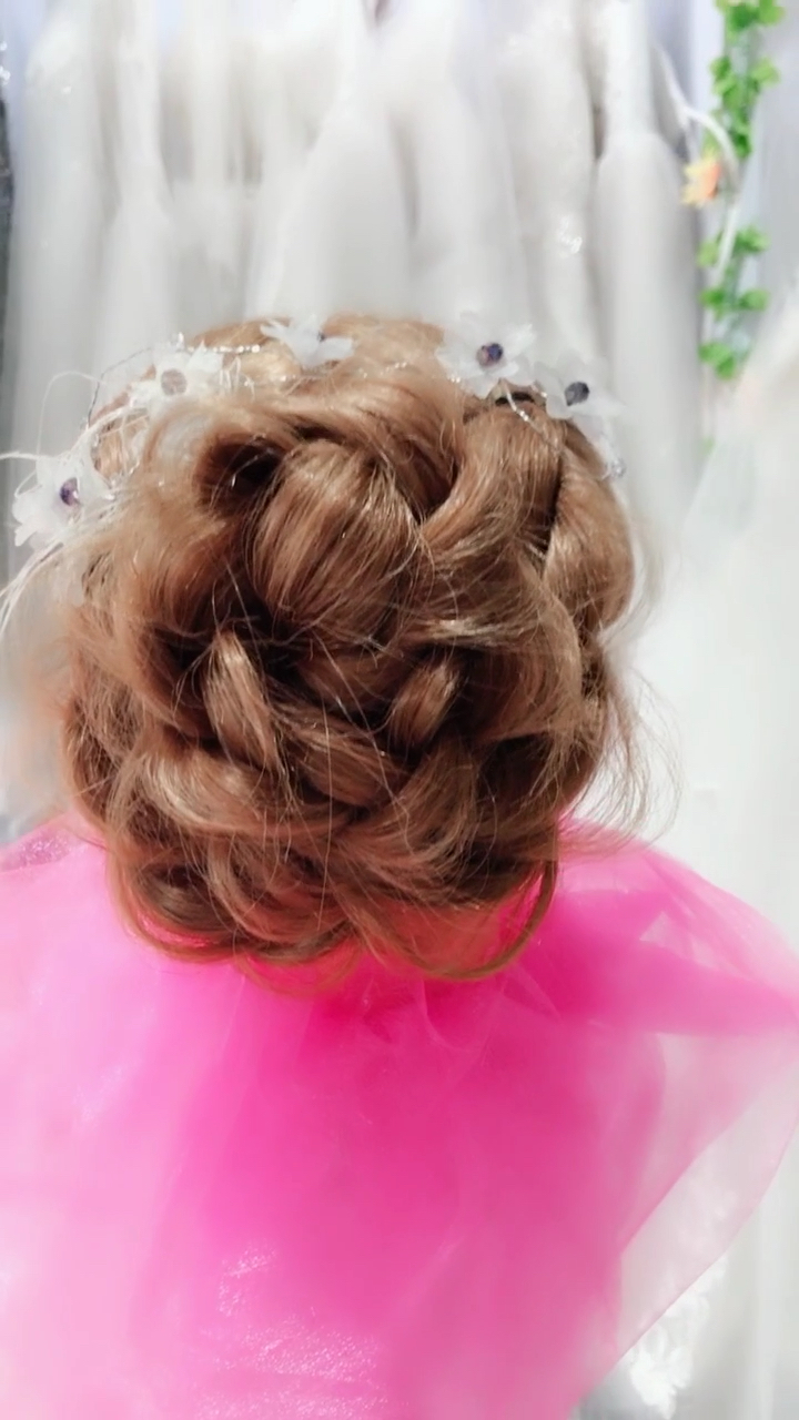 醉美牡丹花发髻教程