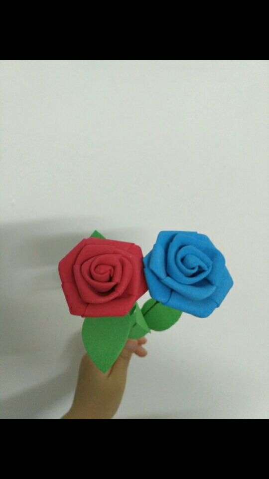 手工海绵纸玫瑰花