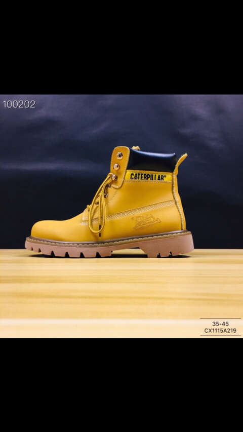 199by cat/卡特推土机 户外经典t3大黄靴 男女情侣休闲户外鞋 橡胶大
