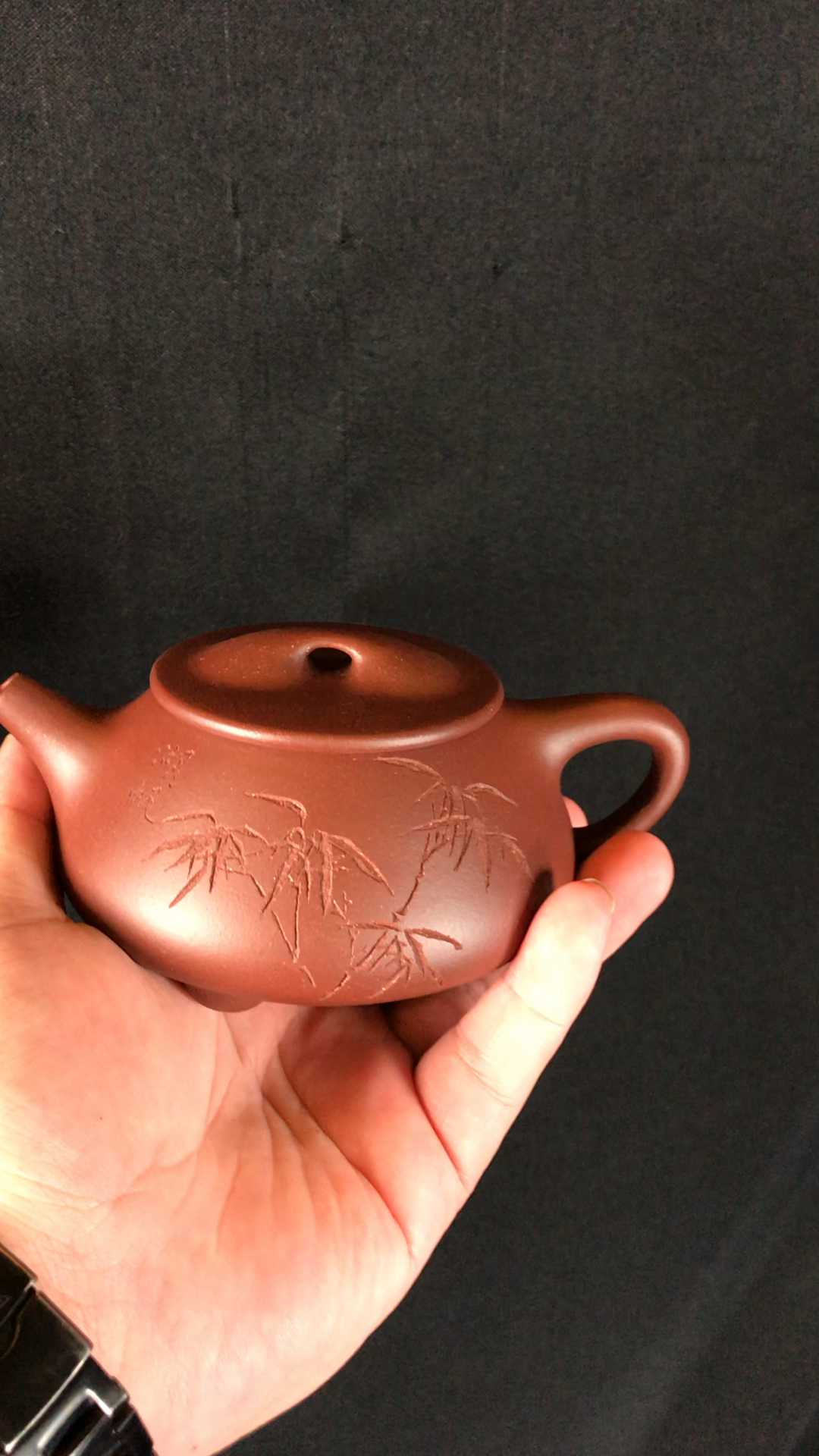 顾景舟款紫泥石瓢紫砂壶.