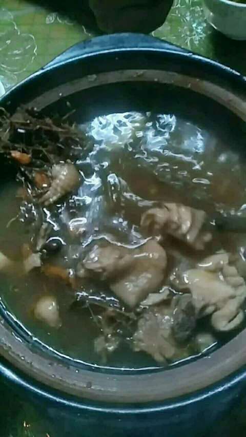 自己熬的四叶莲鸡汤真材实料这味91