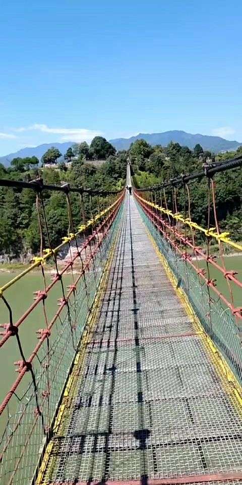 白鹤山庄,世界第一长人行悬索桥--泰顺