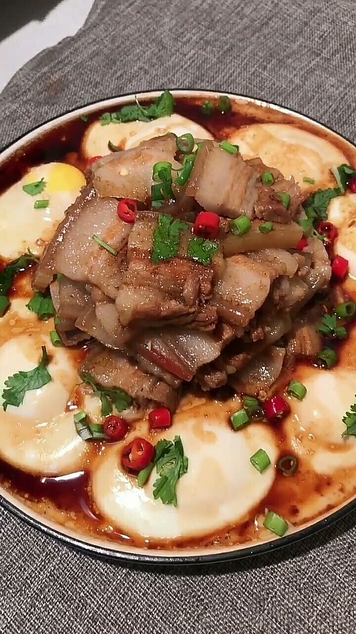 五花肉蒸蛋,爱吃肉的有口福!简直停不下来啊90!