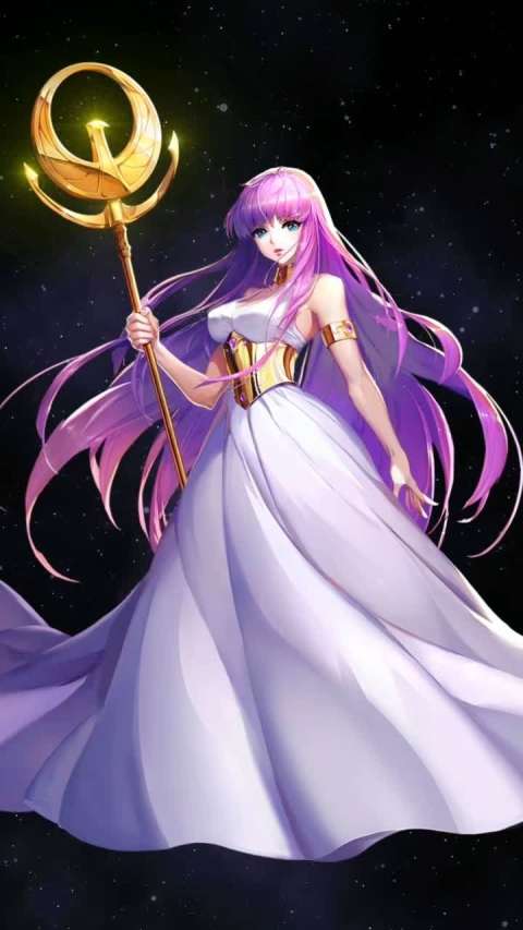 圣斗士星矢女神雅典娜动态壁纸