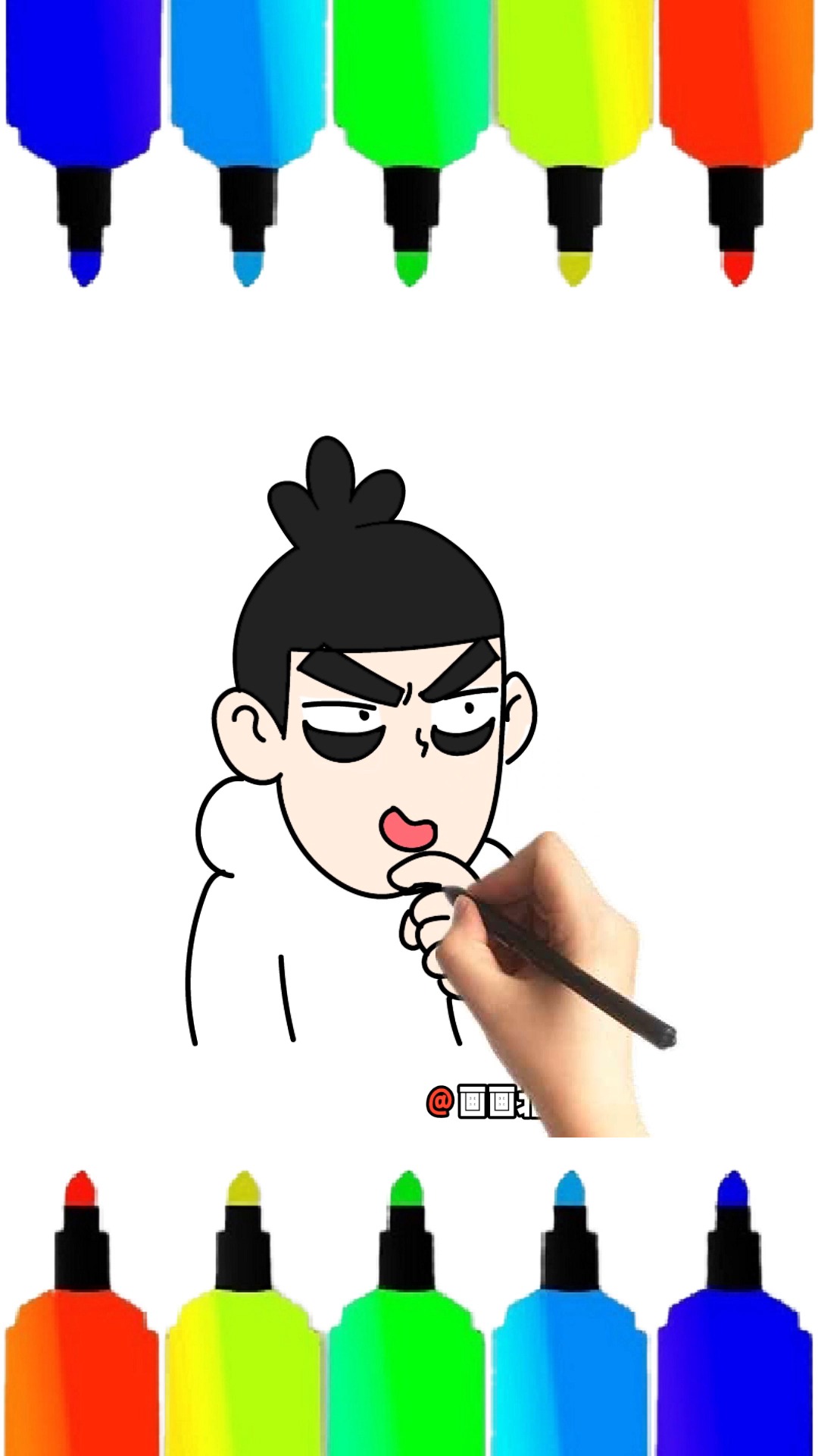 画画北北呀:伍六七#伍六七 刺客伍六七 #简笔画