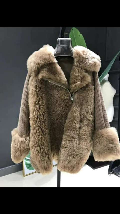 新款图斯卡纳皮毛一体77安哥拉绒 洋气到爆