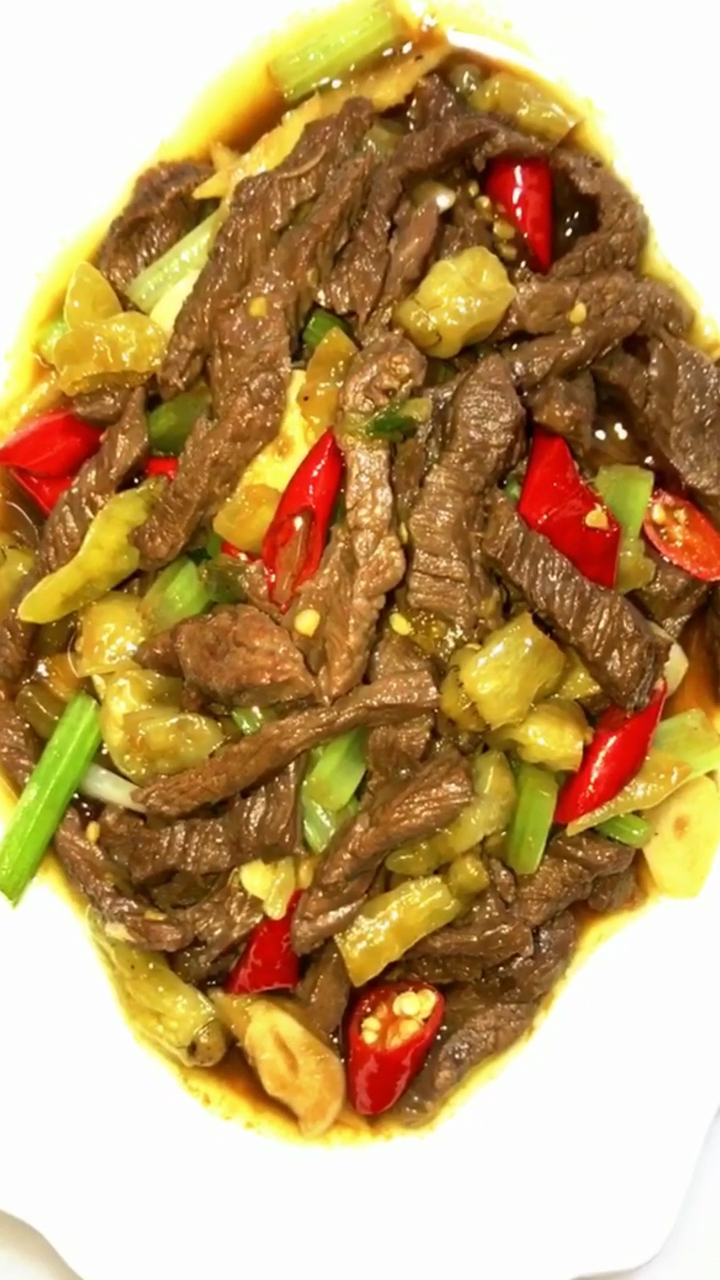 野山椒炒牛肉教程