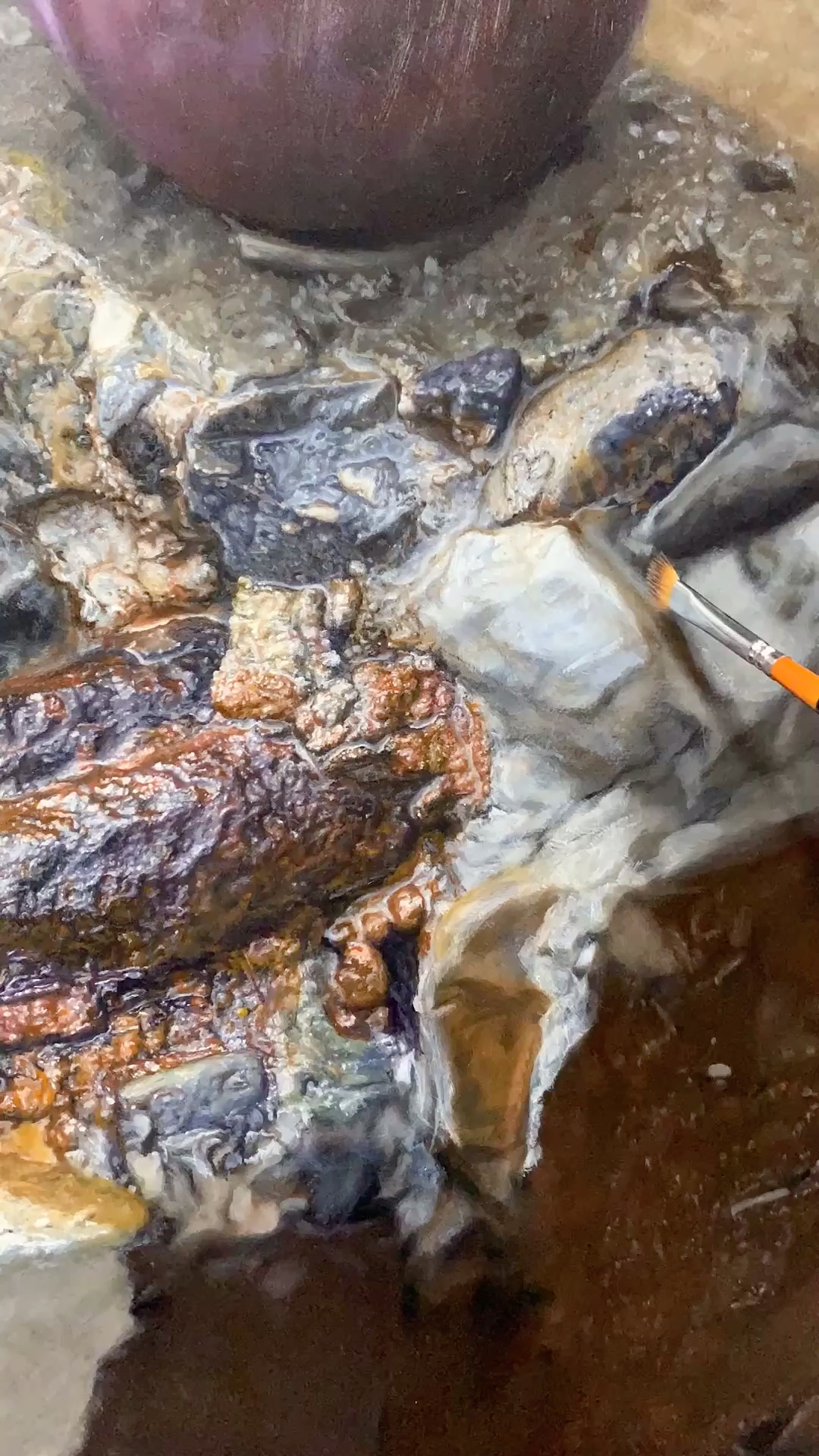 潘思源正在画的油画作品(四)