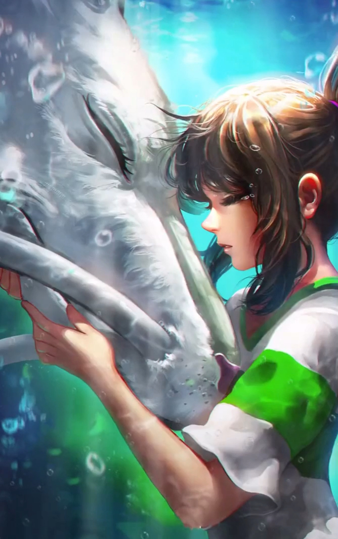 千与千寻与白龙马壁纸