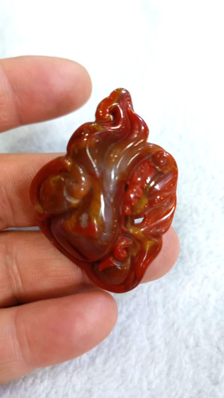 北票战国红如意吊坠