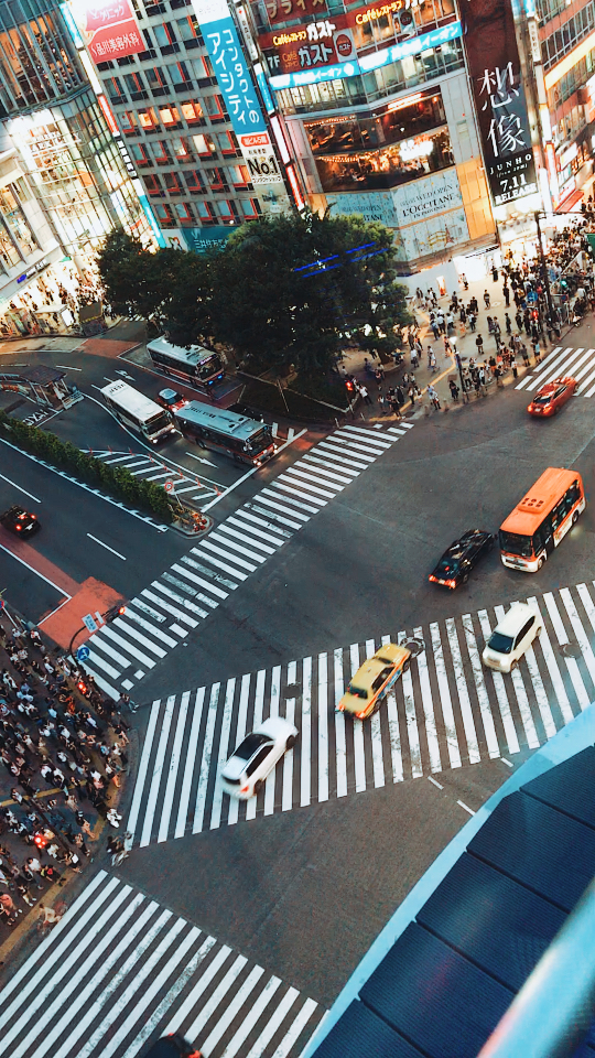 东京,涉谷,全世界人流量最大的十字路口