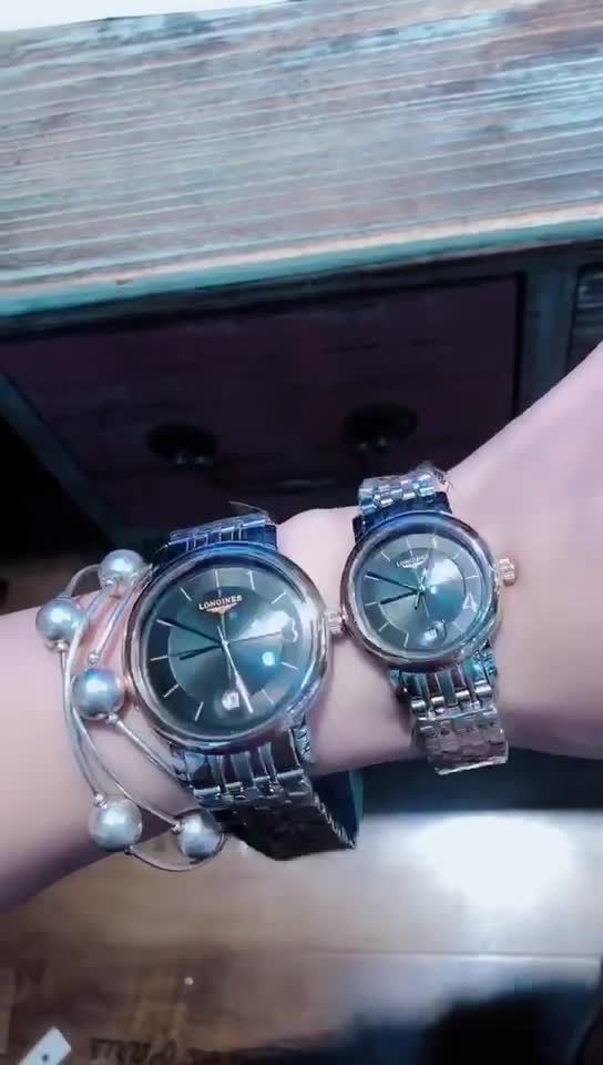 浪琴一生一世,情侣款91进口石英机芯,316精钢表带97787878