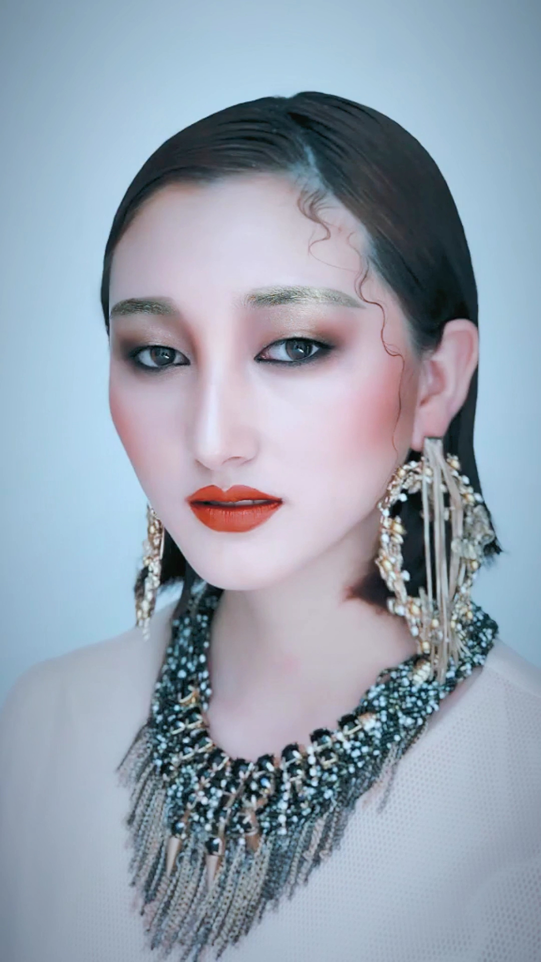 金属妆教程,视频直播花絮.