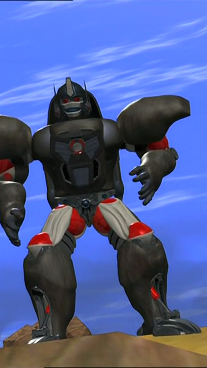 巨无霸(黑猩猩 犀牛 老鼠)变形,原始兽(霸王龙 巨蝎 蛇鸟 狼蛛)变形!