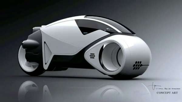 好帅气的光轮摩托!