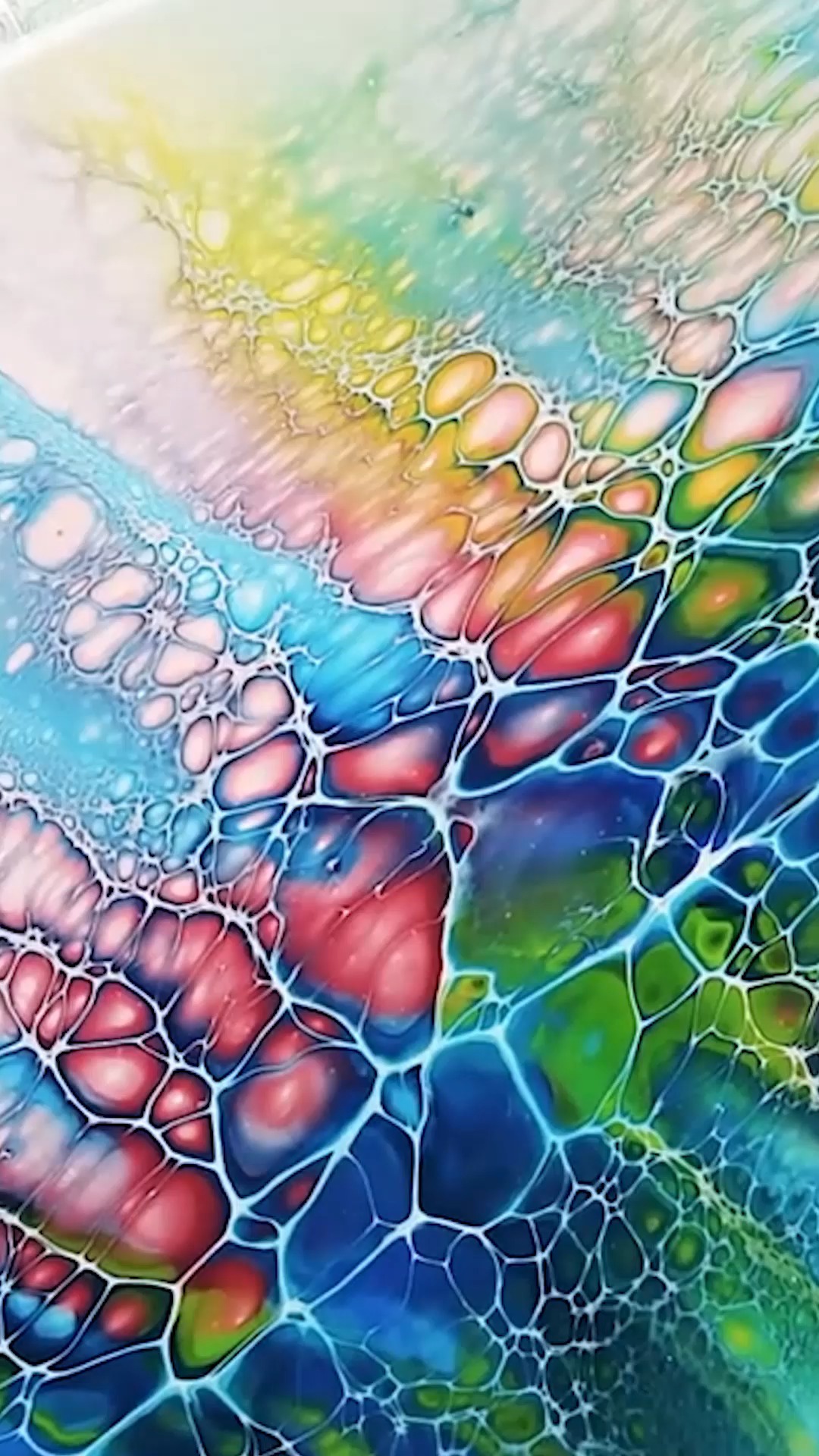 色彩业余玩家  流体画细胞效果