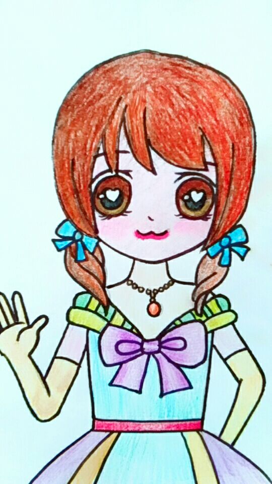 画了一位卡通小美女,给推荐一下吧96