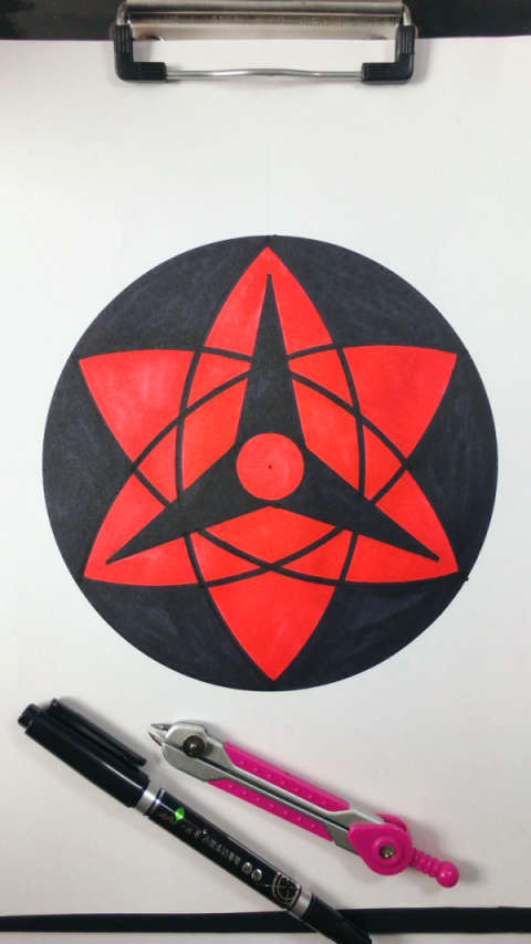 万花筒写轮眼教程来了 画的是谁的眼睛呢?