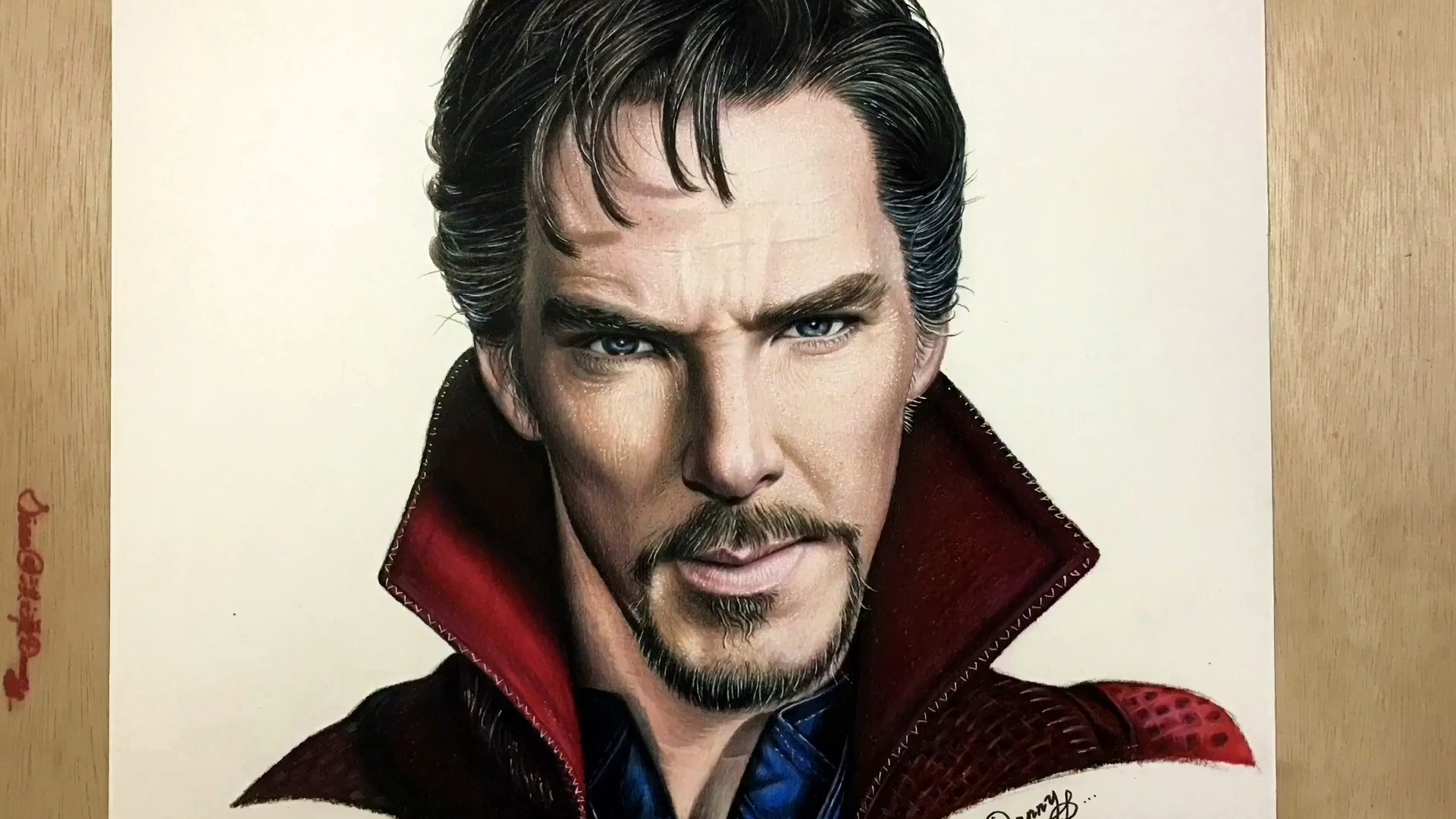 原创彩铅手绘奇异博士dr strange 可帅了,被圈粉.