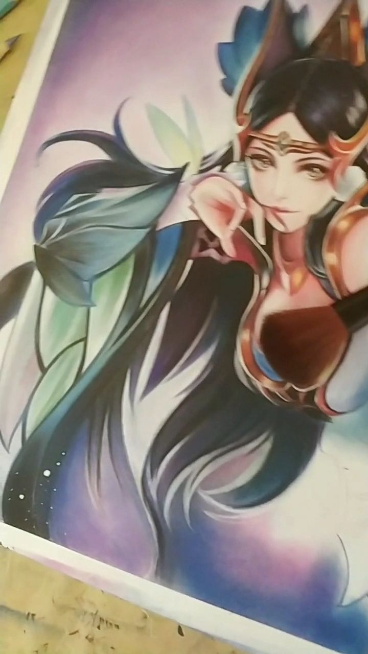 手绘王者峡谷最美貂蝉,双击五杀