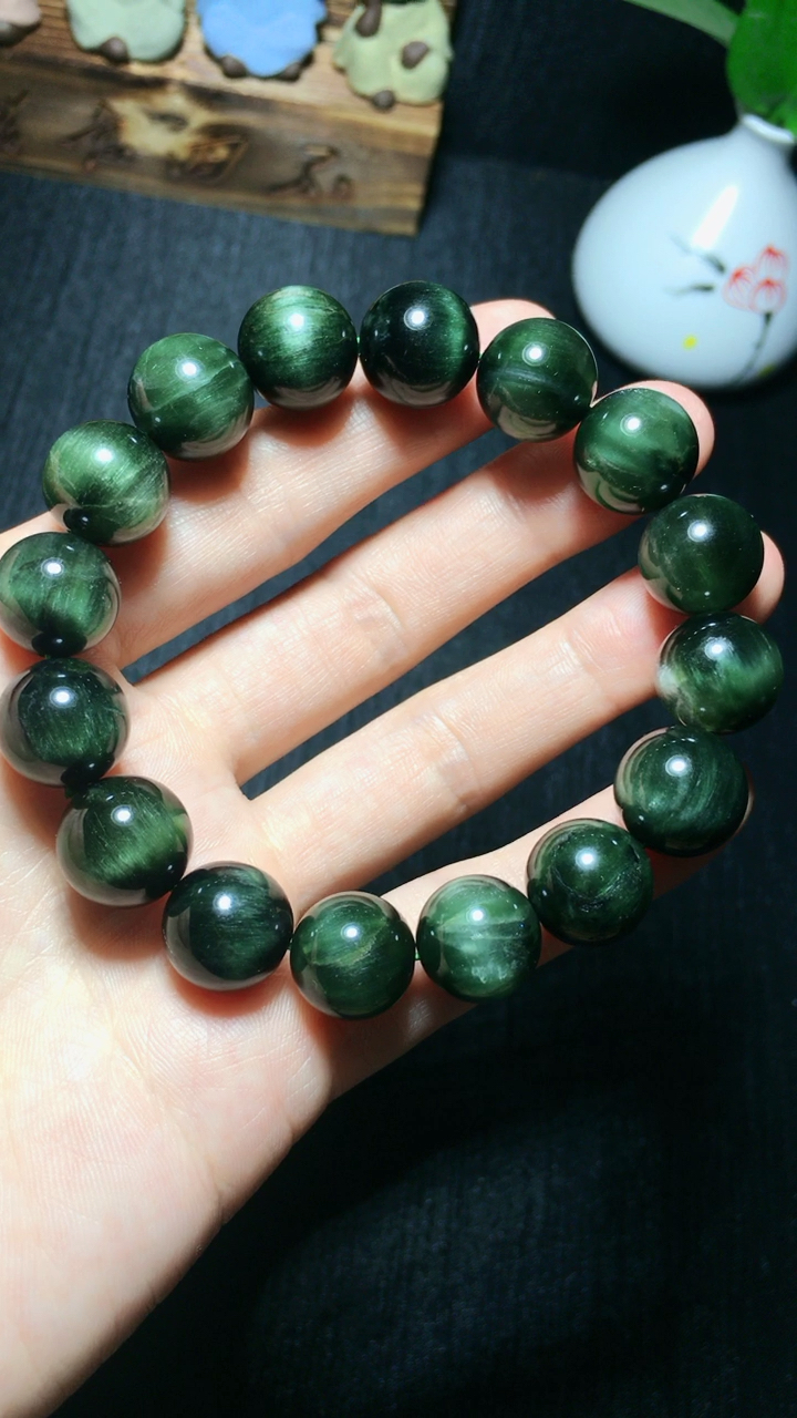 13.5mm大颗粒猫眼绿发