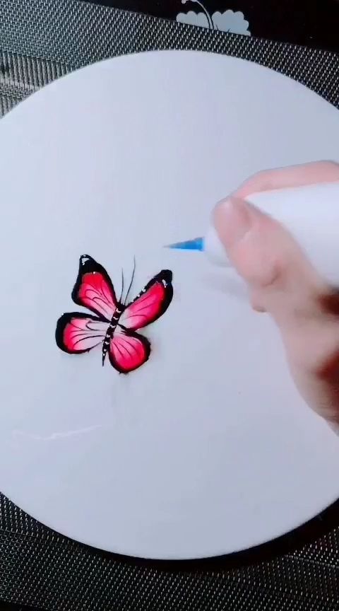 果酱画,教你用果酱手抹蝴蝶