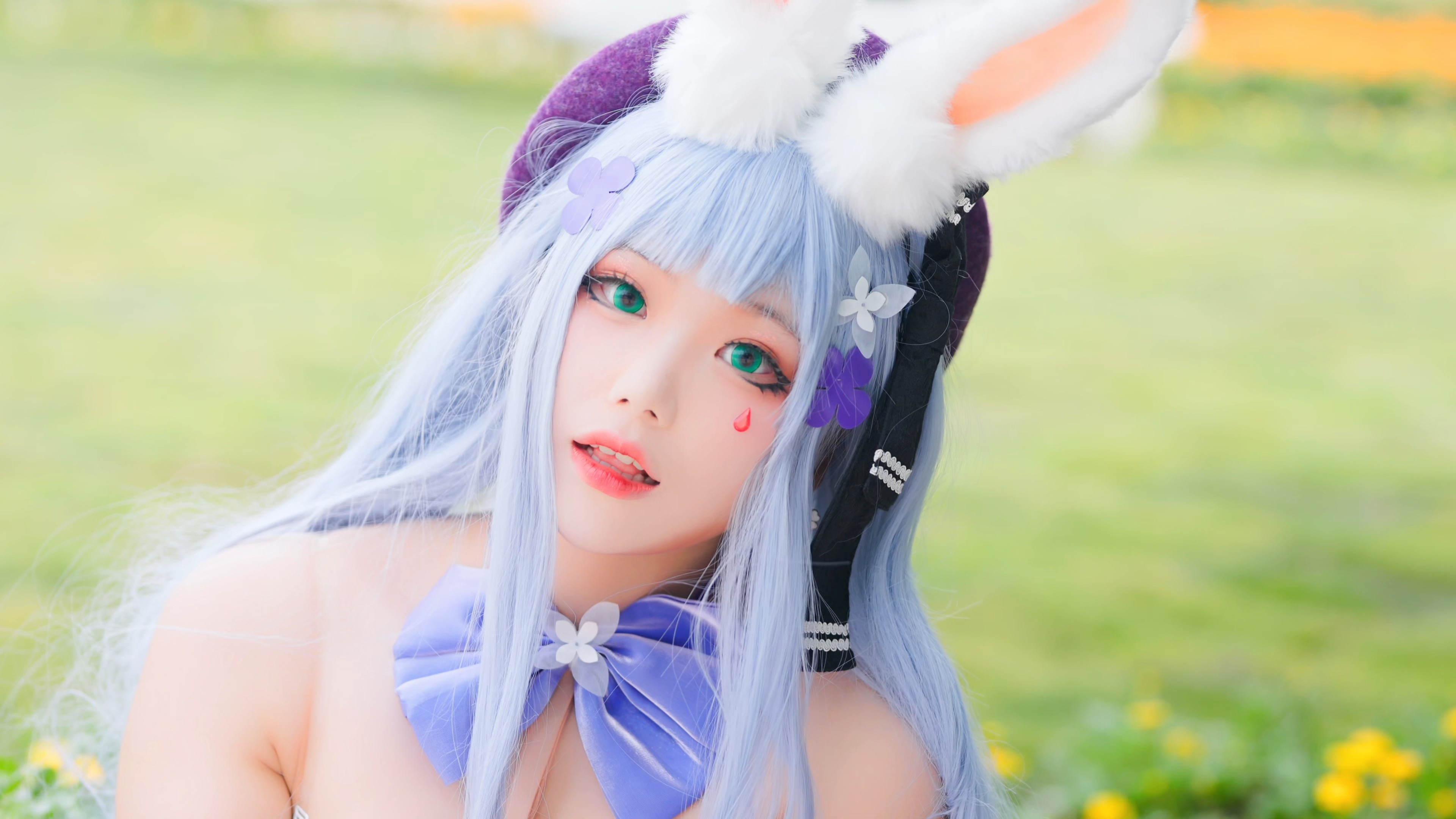 宁波天一漫展 场外拍的兔耳萌妹coser少女前线hk416#少女前线cos#hk