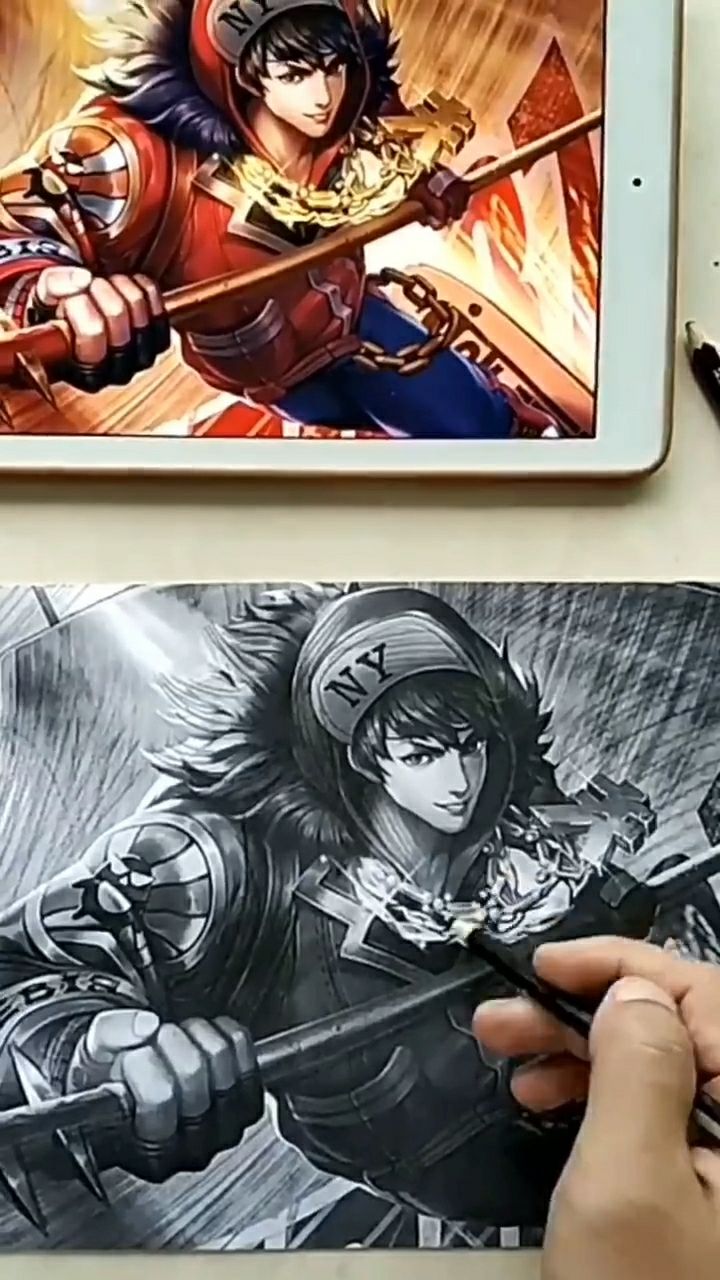 天美亲儿子——赵云#手绘 #王者荣耀