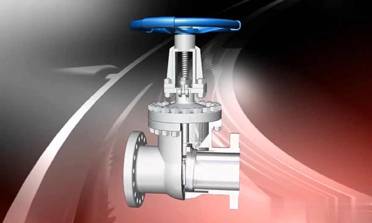 闸阀工作原理,全套阀门三维动画找我