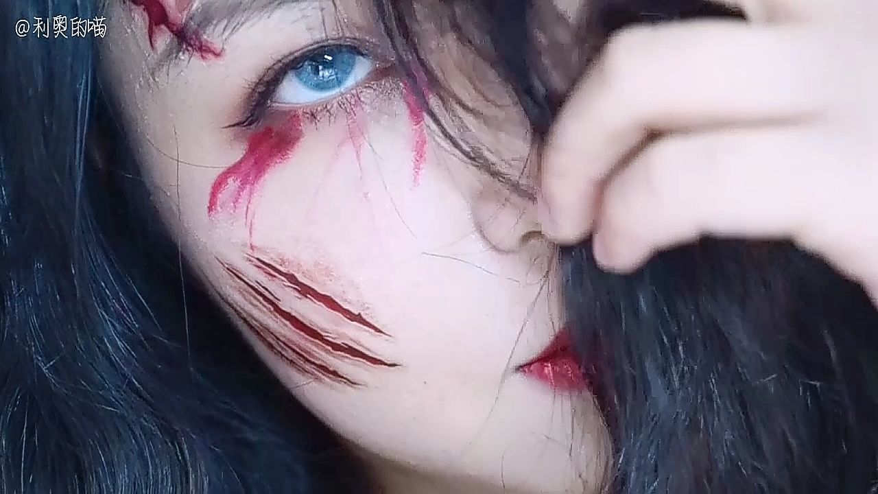 万圣节狼女cos妆容1