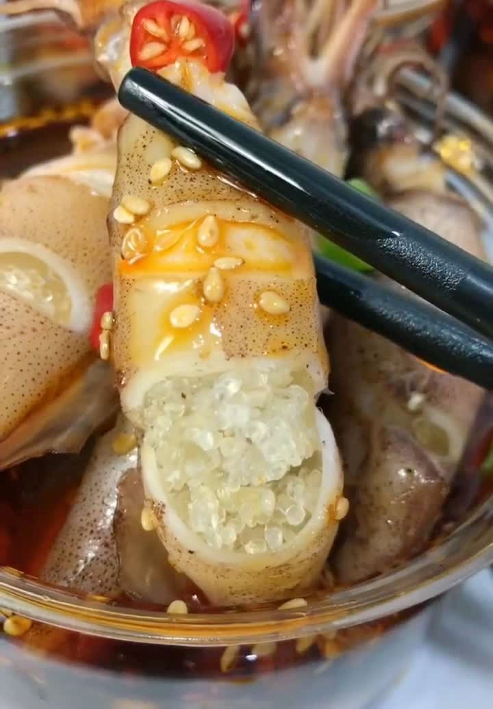 捞汁海兔,好吃到爆