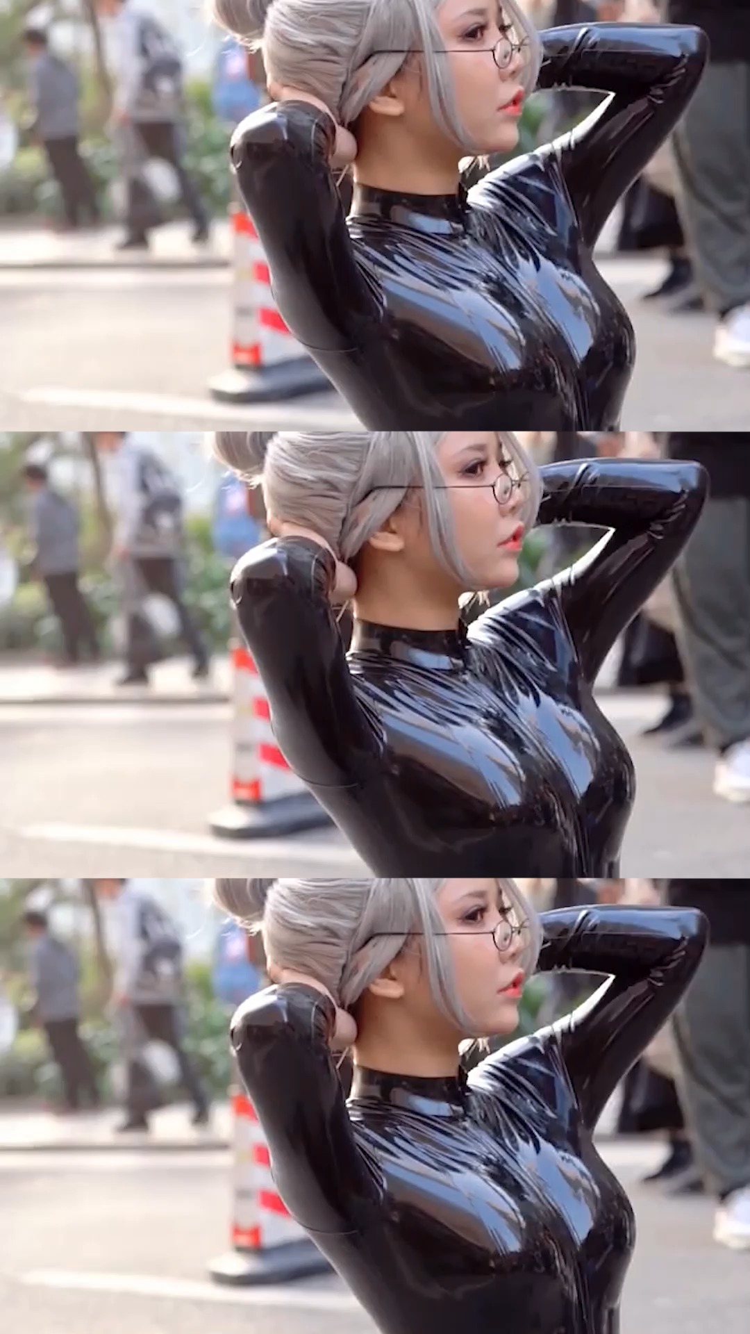 超帅气的皮衣小姐姐#二次元 #cos