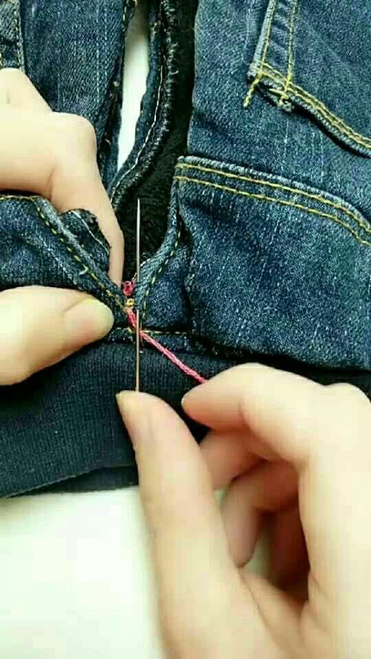 儿童裤缝补图图片