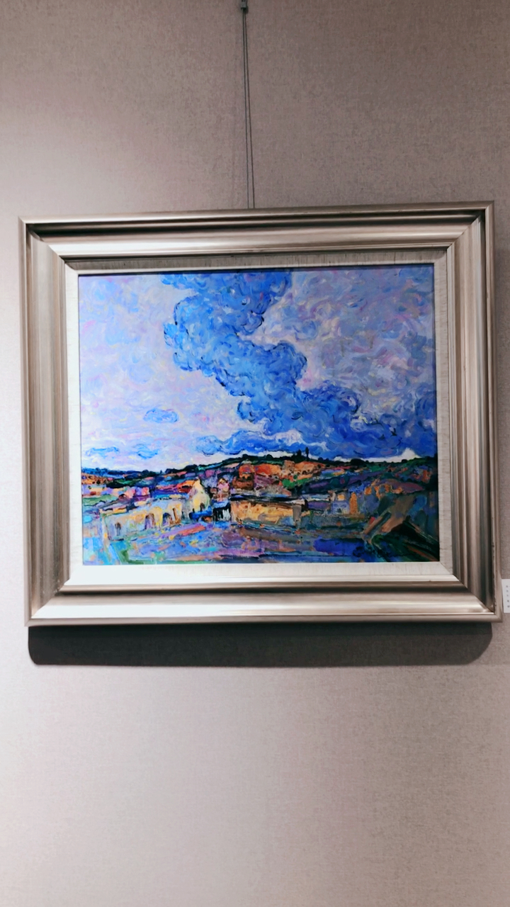 初剑绘画艺术精品展,这是一层的油画展厅