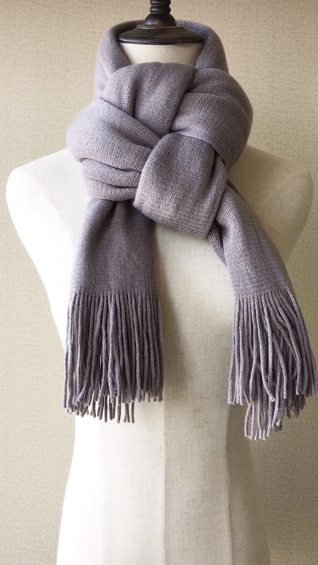 原来针织围巾01系田字结也这么美腻08