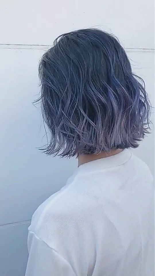 渐变色  发尾蓝灰色   0.11 8.11 0.88 0.00