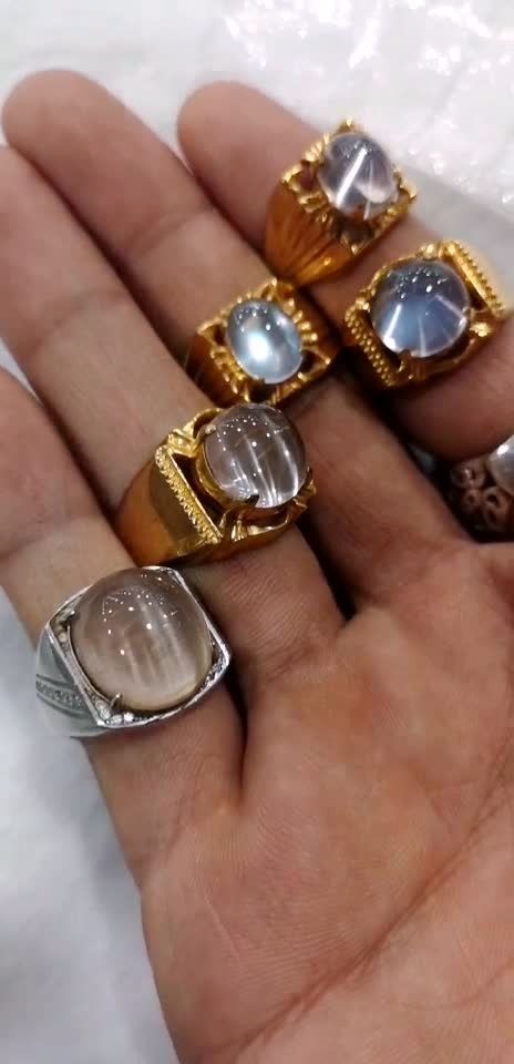 幸运之光珠宝缅甸天然月光石方柱石猫眼