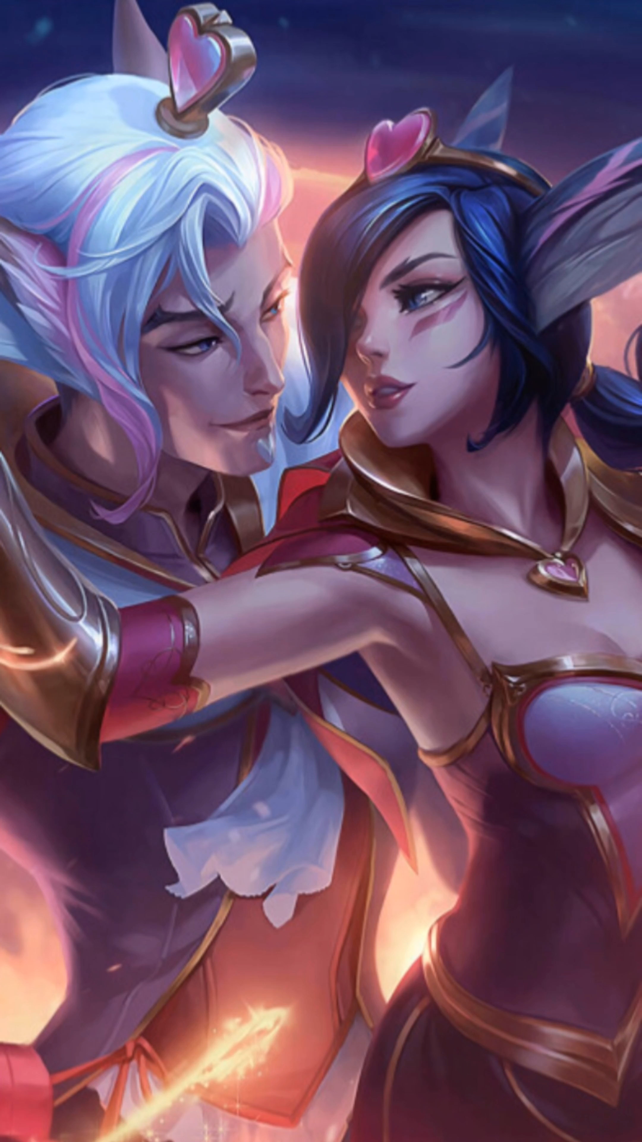 这个七夕,峡谷里的"模范情侣"洛和霞,在线教你说"甜言蜜语"~#lol峡谷