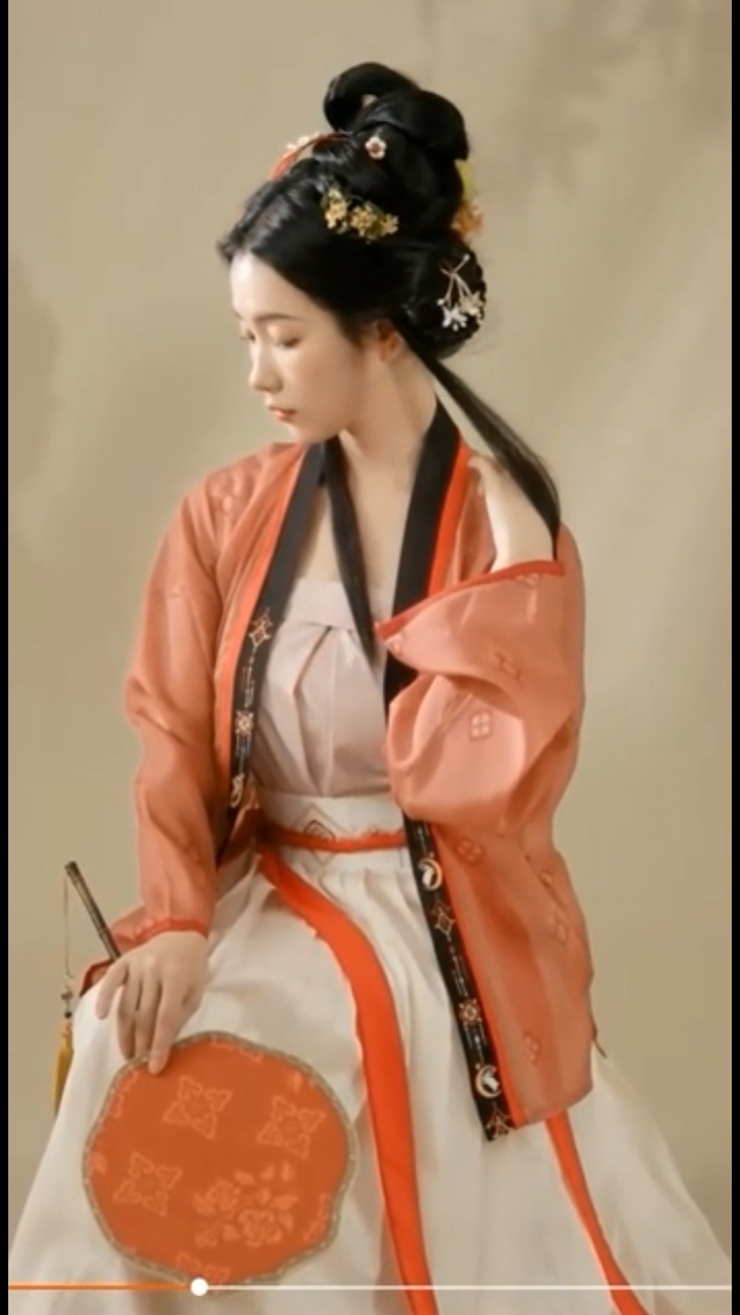 汉服 宋制对襟宋抹吊带百褶裙传统中国风