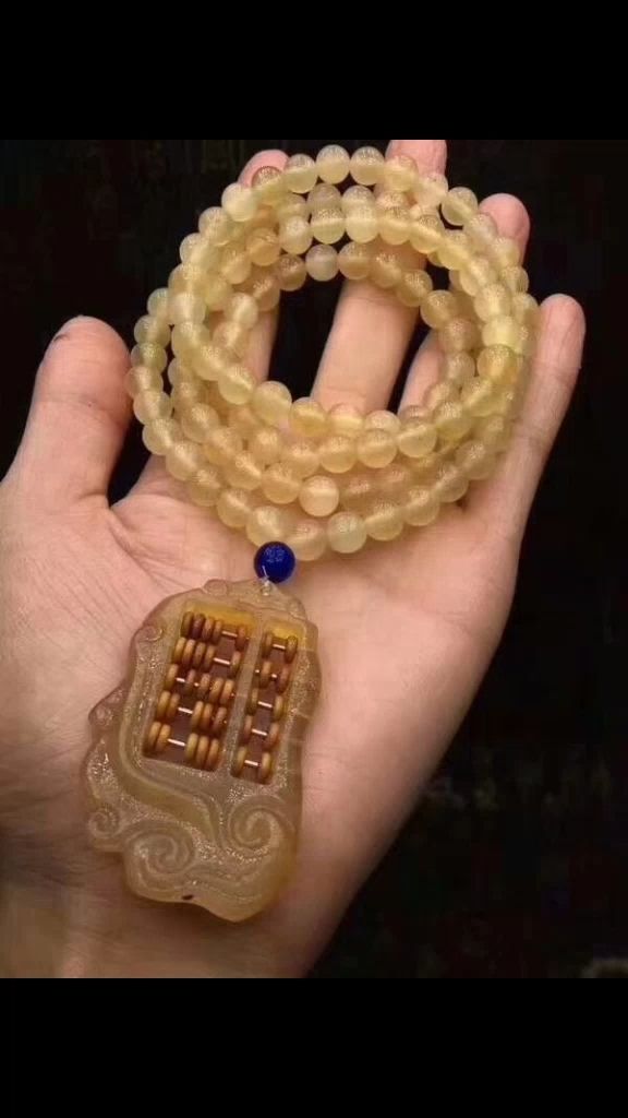 羚羊角 可做手串,项链,老人,小孩,孕妇佩戴更好 风水挂件   算盘