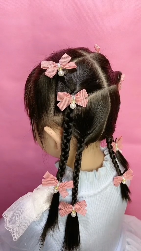 可爱小公主发型,简单可爱#儿童编发