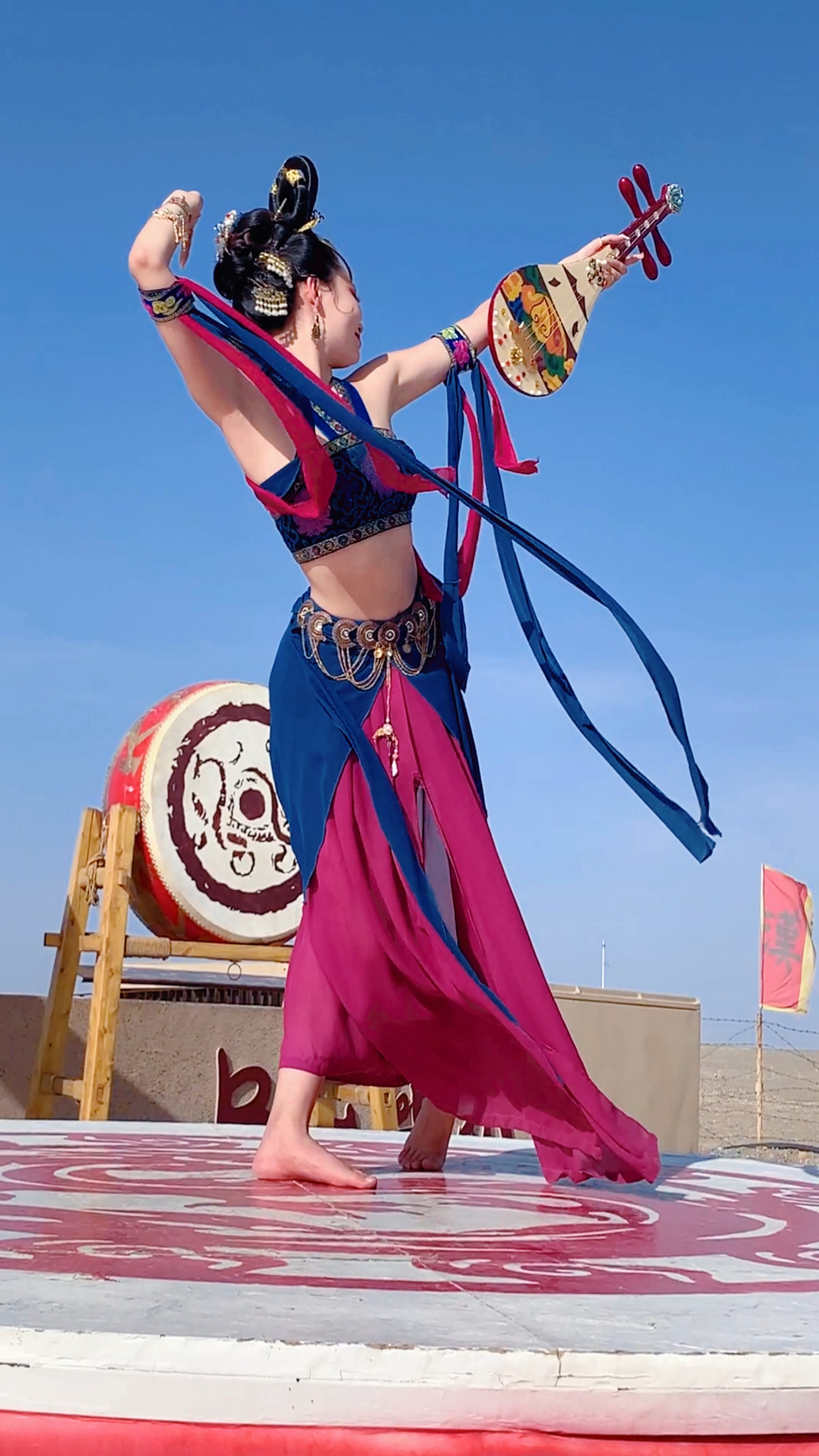 没有真功夫,怎敢上这鼓#敦煌