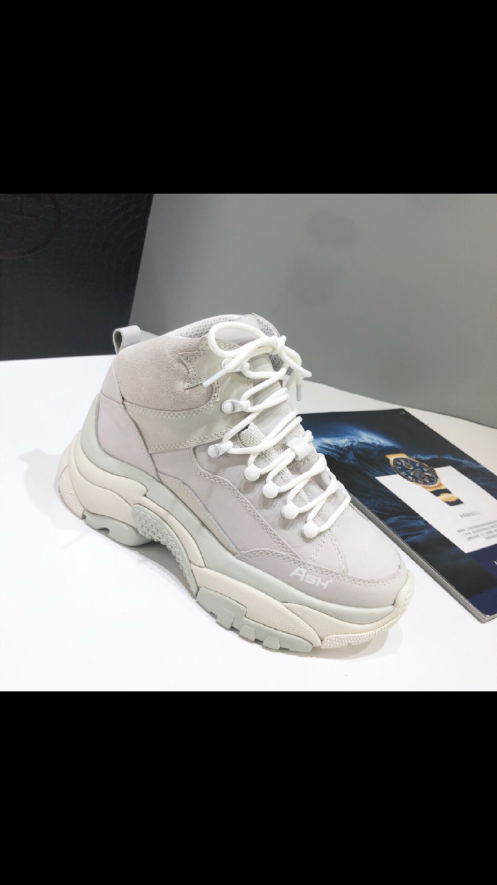 alfa 撞色绑带高帮增高老爹鞋 东莞产顶级版 原版六层组合底【三层eva